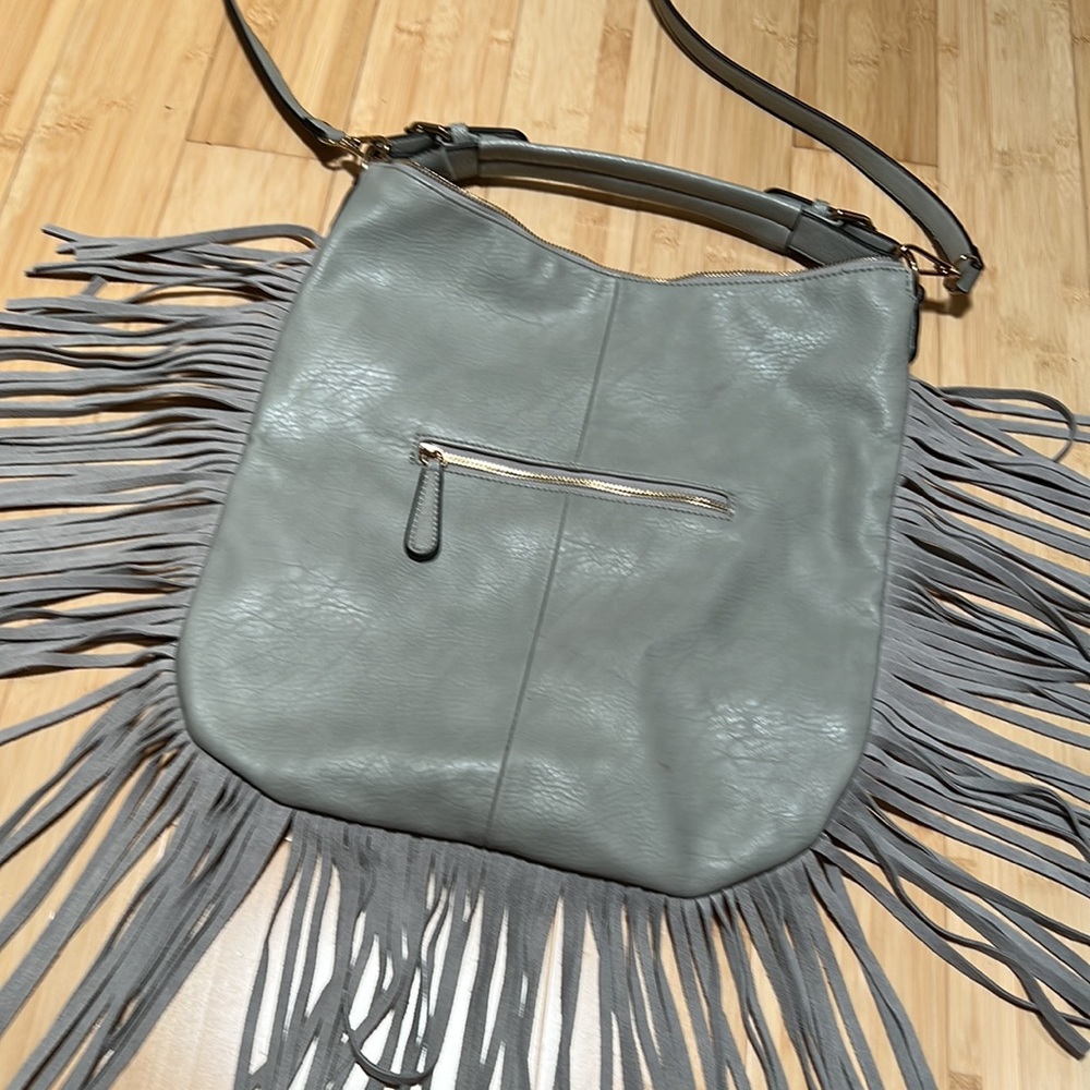 Moda Luxe large handbag with fringe